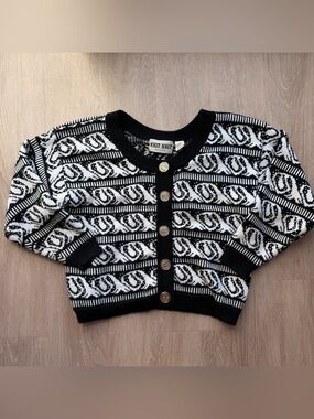 Vintage Knit Knit patterned cardigan